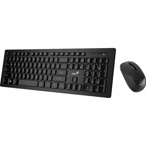 Kit wireless tastatura + mouse Genius SlimStar 8008, Negru Kit wireless tastatura + mouse Genius SlimStar 8008, Negru