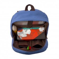Rucsac notebook Serioux JOY 15.6", compartimentat, textil, Albastru deschis