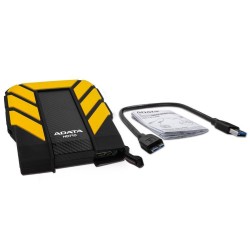 HDD extern ADATA, 1TB, HD710 Pro, 2.5", USB 3.1, plastic si silicon, rezistent la socuri, galben HDD extern ADATA, 1TB, HD710 Pro, 2.5", USB 3.1, plastic si silicon, rezistent la socuri, galben