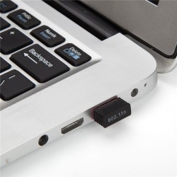 Adaptor (placa) retea mini USB Wireless MT-7601, 150 Mbps, Negru