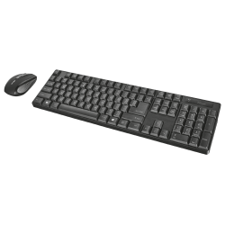 Kit tastatura si mouse Trust Ximo, Wireless, Negru