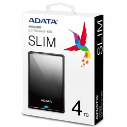 HDD extern ADATA, 4TB, HV620S, 2.5", USB3.1, Negru, Slim