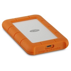 HDD extern Lacie, 2TB, Rugged, 2.5", USB3.0, argintiu si portocaliu