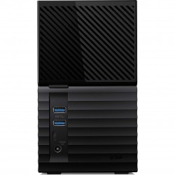 HDD extern WD, My Book Duo, 28TB, 3.5", USB 3.1, compatibil cu Windows, Negru