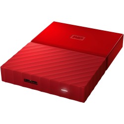HDD extern WD, 4TB, My Passport, 2,5" USB 3.0, rosu