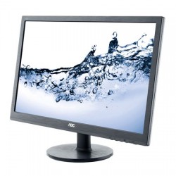 Monitor LED AOC 24", Wide, Full HD, DVI, HDMI, VGA, Negru, E2460SH