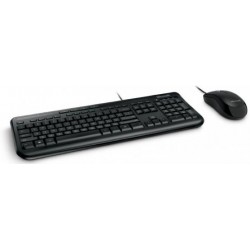 Kit Tastatura + Mouse Microsoft Wired Desktop 600, USB, Negru